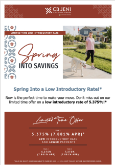 Spring into Savings with a Low Introductory Rate!