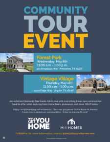 May Community Tour Events