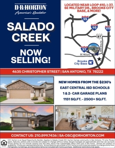 Salado Creek is Now Selling from the $230s!