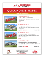 Clear Water Ranch Inventory