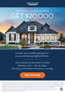$20K Builder Incentive for your Buyers