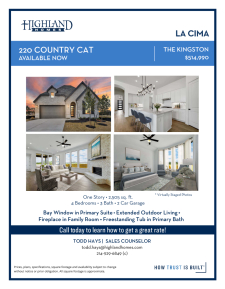220 Country Cat - with $20K Incentive
