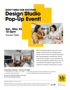 Design Studio Pop-Up at Sunset Oaks