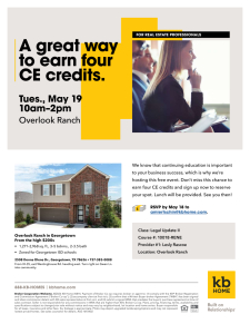 Legal Update II CE Class at Overlook Ranch