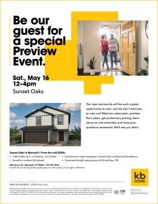 Sunset Oaks Preview Event
