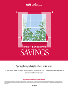 Limited Time Spring Savings