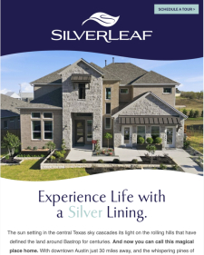 Big Incentives. Beautiful Homes. SilverLeaf.
