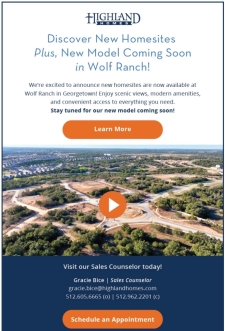 Discover New Homesites in stunning Wolf Ranch! - PLUS New Model Coming Soon