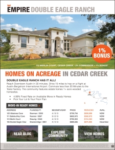 Estates Homes on 1+ Acres in Cedar Creek