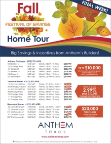 FINAL WEEK! 🍁🍂🏡 “Festival of Savings” Fall Home Tour