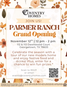 Fall in Love with Our New Models at Parmer Ranch!