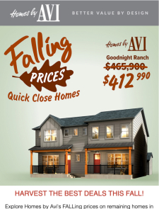 Falling Prices on QMI's in Goodnight Ranch!