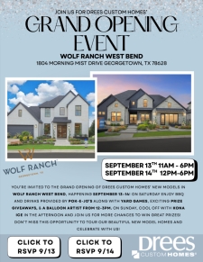 Grand Opening Celebration at Wolf Ranch West Bend - Drees Custom Homes