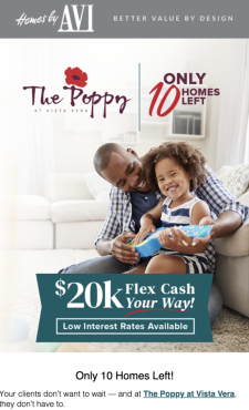 Homes by Avi Inventory Report - Only 10 Homes Left in Georgetown!