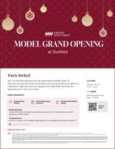 Join Us to Celebrate Our Model Grand Opening in Sunfield!