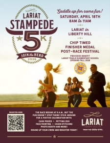 Join the Herd at The Lariat 5K on April 18th. Register Now!