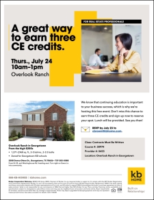 Join us for a Free CE Course in Overlook Ranch!