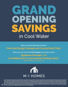 M/I Homes Grand Opening Savings in Cool Water in Jarrell