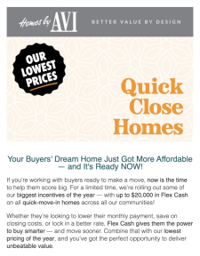 Move-In Ready Homes with Up to $20K Flex Cash!