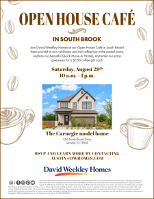 Sip, Tour & Win $100 at Our Open House Cafe