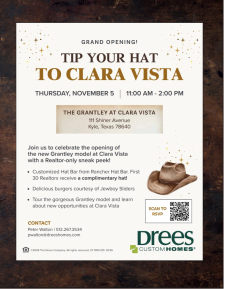 Tip Your Hat to Clara Vista 🤠