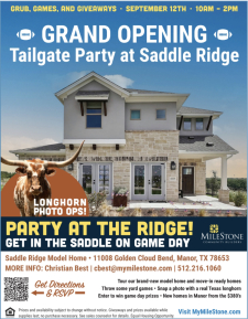 You're Invited: Grand Opening Taligate Party at Saddle Ridge