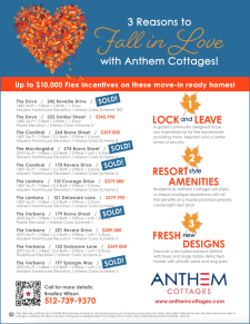 You’re going to ‘LOVE' Anthem Cottages! 🧡