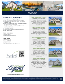 Mosaic Spec Sheet