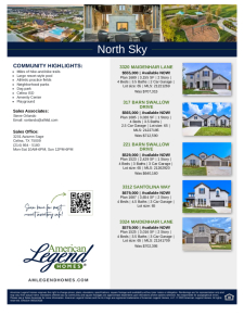 North Sky Spec Sheet