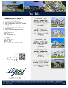 Ramble Spec Sheet
