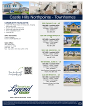 The Cottages Townhomes &ndash; Castle Hills Inventory