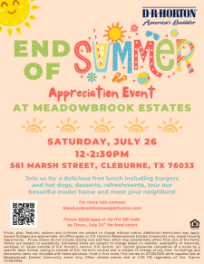 End of Summer Appreciation Event at Meadowbrook Estates