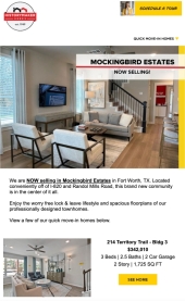 Mockingbird Estates Now Selling!