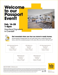 Welcome to our Passport Event!