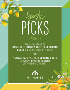 Fresh Picks Savings on Quick Move-In and To-Be-Built Homes