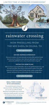 Rainwater Crossing Now Pre-Selling! Limited Time 4% Commission