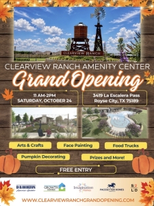 Clearview Ranch Amenity Center Grand Opening