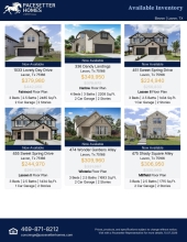 Available Inventory in Lavon at Elevon