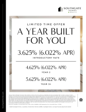 3.625% (6.022% APR) Low Introductory Rate