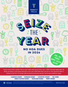 Purchase a home from July–Sept and have no HOA dues in 2026!