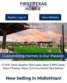 New Realtor Bonuses, New 5.99% Rate, New Phases, New Communities!