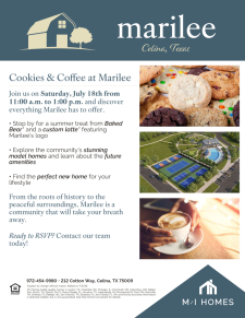 📅 You're Invited: Marilee Cookies & Coffee