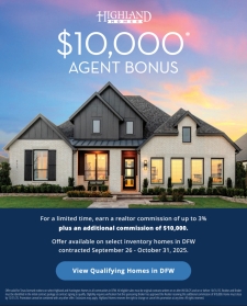 $10K Additional Commission with Highland Homes!