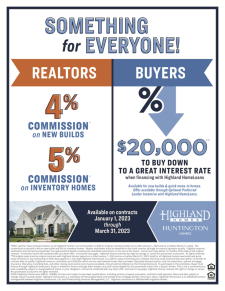2 more Months to earn Additional Commission with Highland Homes!