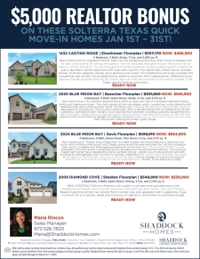 $5,000 Realtor Bonus in Solterra!