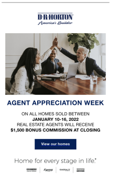 Agent Appreciation Week - $1,500 Bonus