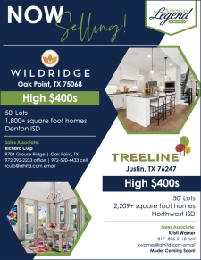 American Legend Homes Now Selling in Wildridge and Treeline!