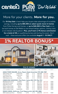 Earn Bonus Commission During the 10-Day Sales Event