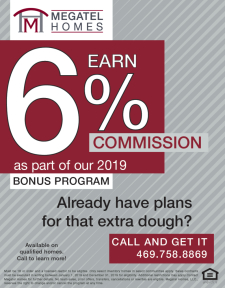 Earn Up To 6% Commission! - 2019 Bonus Program
