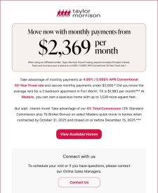 Earn up to 4% commission while your clients save big! Madero in Fort Worth, TX